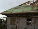 Deskowanie dachu domu jednorodzinnego