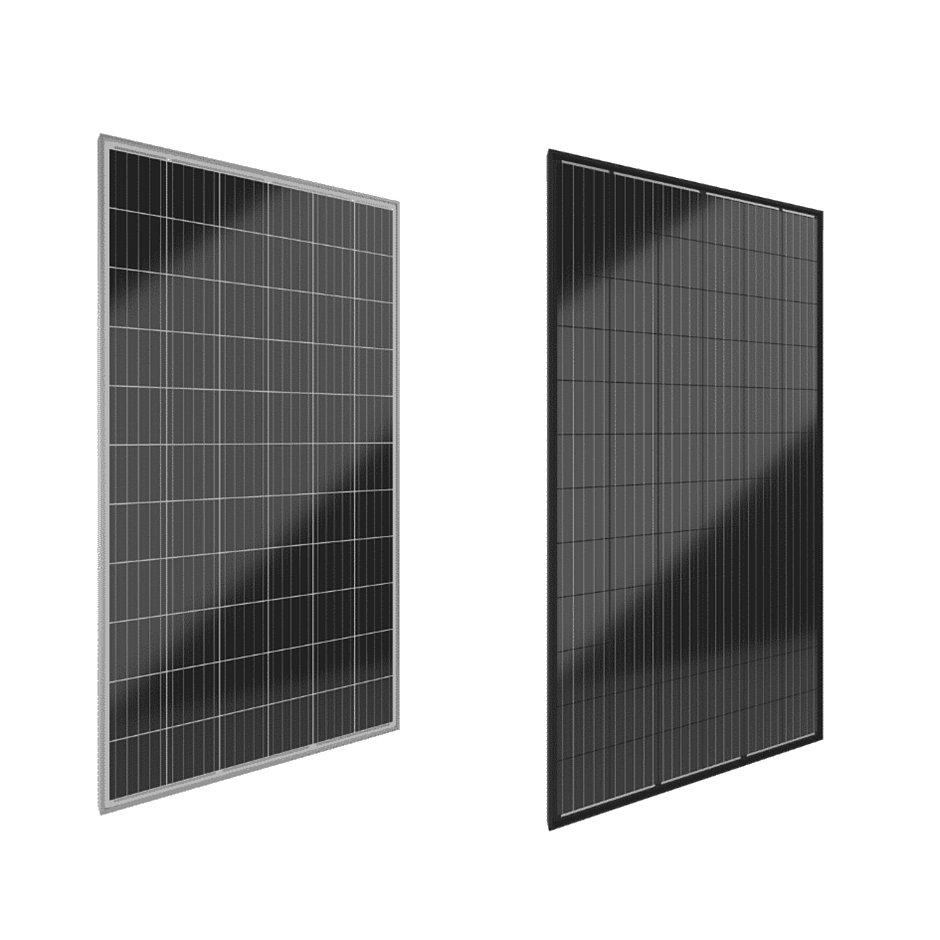 Czarno-biały panel fotowoltaiczny